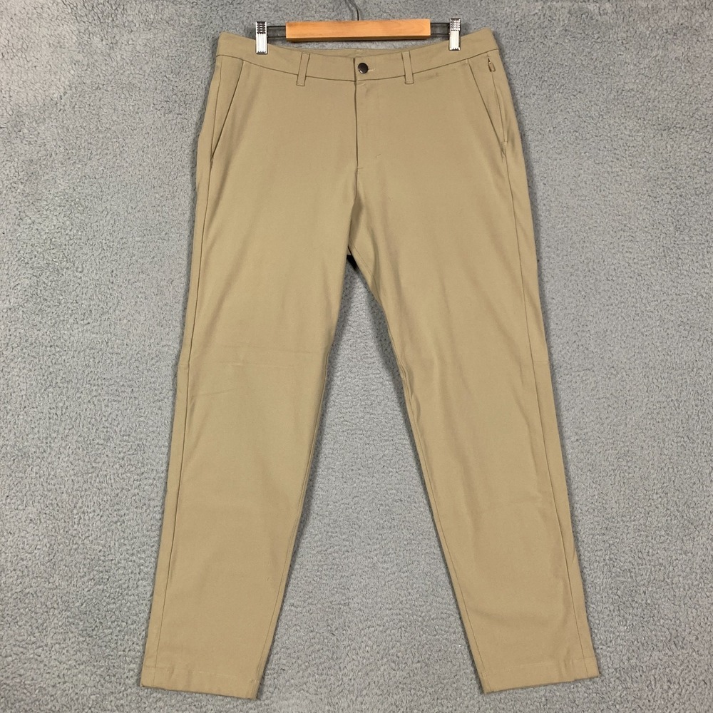 Lululemon Commission Pant Men's 34 x 29 Tofino Sand Warpstreme Slim Preppy Chino